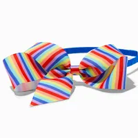 Claire's Club Rainbow Stripe Loopy Bow Headbands - 3 Pack