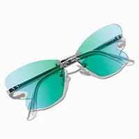 Blue-Green Butterfly Wing Sunglasses
