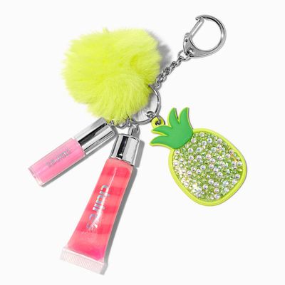 Bling Pineapple Lip Gloss Keychain