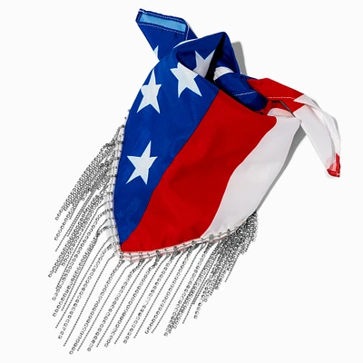 Stars & Stripes Fringed Bandana