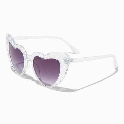 Translucent Heart Cat Eye Sunglasses