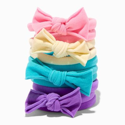 Claire's Club Solid Twist Rolled Hair Ties - 10 Pack