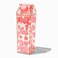 Squishmallows™ Strawberry Milk Carton Water Bottle