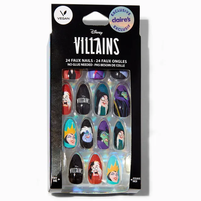 Disney Stitch Claire's Exclusive Varsity Stiletto Press On Faux Nail Set -  20 Pack