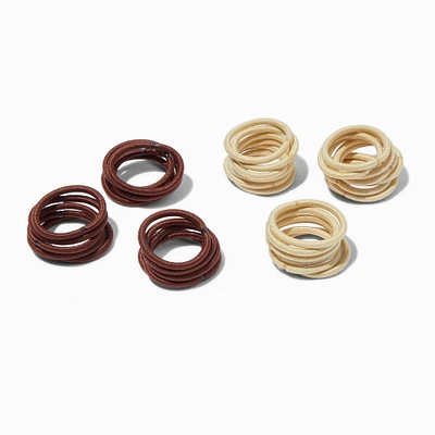 Brown & Blond Hair Ties - 3o Pack