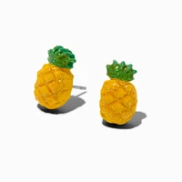 Puffy Pineapple Stud Earrings