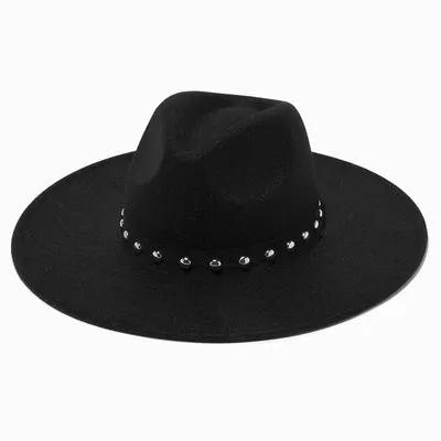 Silver Studded Black Cowboy Hat