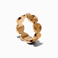 Gold-tone Swirl Ring