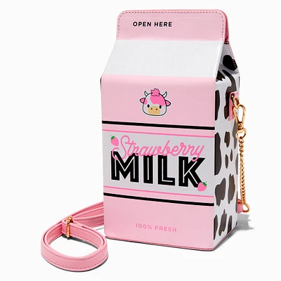 Strawberry Milk Carton Crossbody Bag