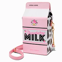 Strawberry Milk Carton Crossbody Bag