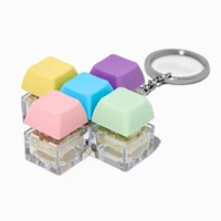 Pastel Click Fidget Toy Keychain