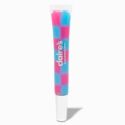 Pink & Blue Checkered Lip Gloss Tube
