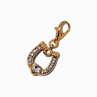 T H E M E x Claire's Gold-tone Pavé Horseshoe Charm