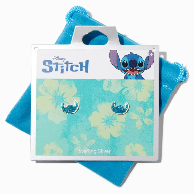 Claire's Sterling Silver Disney Stitch Enamel Stud Earrings