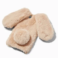 Furry Tan Bunny Protective Phone Case - Fits iPhone® 6/7/8/SE