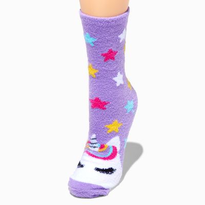 Purple Unicorn Cozy Socks Gift Set