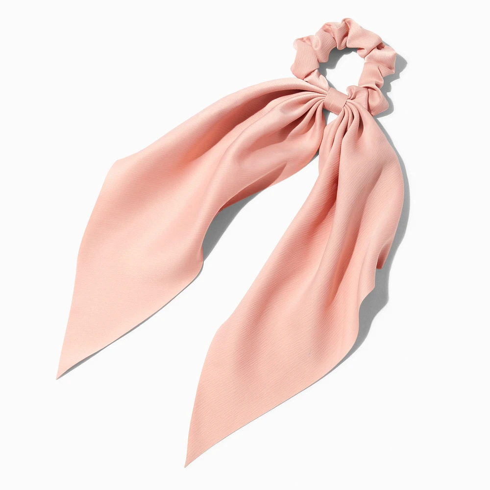 Small Blush Pink Hair Scrunchie Scarf