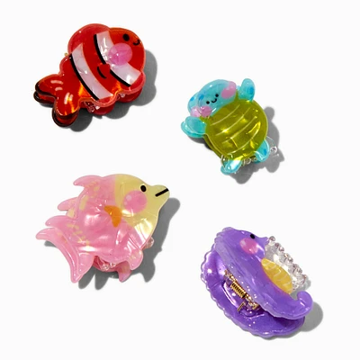 Claire's Club Sea Life Hair Claws - 4 Pack