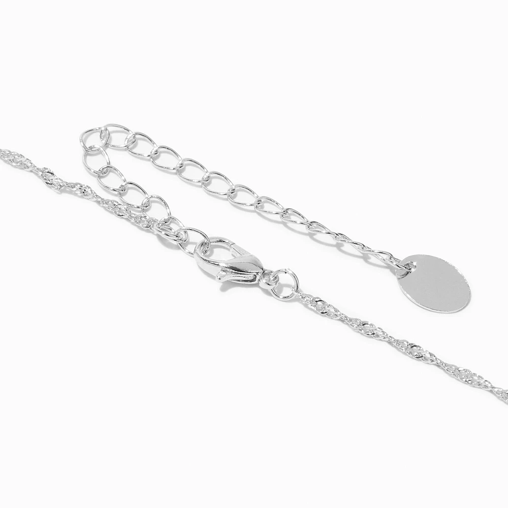 Silver Delicate Twisted Necklace