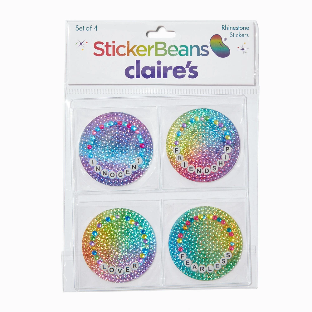 StickerBeans® x Claire's Friendship Bracelet Rhinestone Sticker Set - 4 Pack