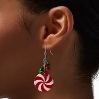 Peppermint Swirl Drop Earrings