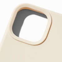 Solid Ivory Silicone Phone Case - Fits iPhone® 13/14/15 Pro