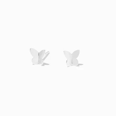 C LUXE by Claire's Sterling Silver Bent Butterfly Stud Earrings