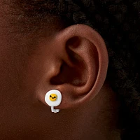 Egg & Toast Clip-On Stud Earrings