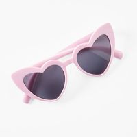 Claire's Club Heart Sunglasses -  Pink