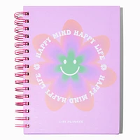 "Happy Mind, Happy Life" Weekly/Monthly Undated Planner