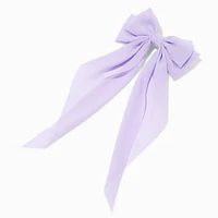 Lilac Long Tail Bow Hair Clip