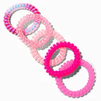 Claire's Club Hot Pink Coil Bracelets - 5 Pack