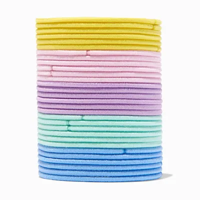 Mixed Pastels Luxe Hair Ties - 30 Pack