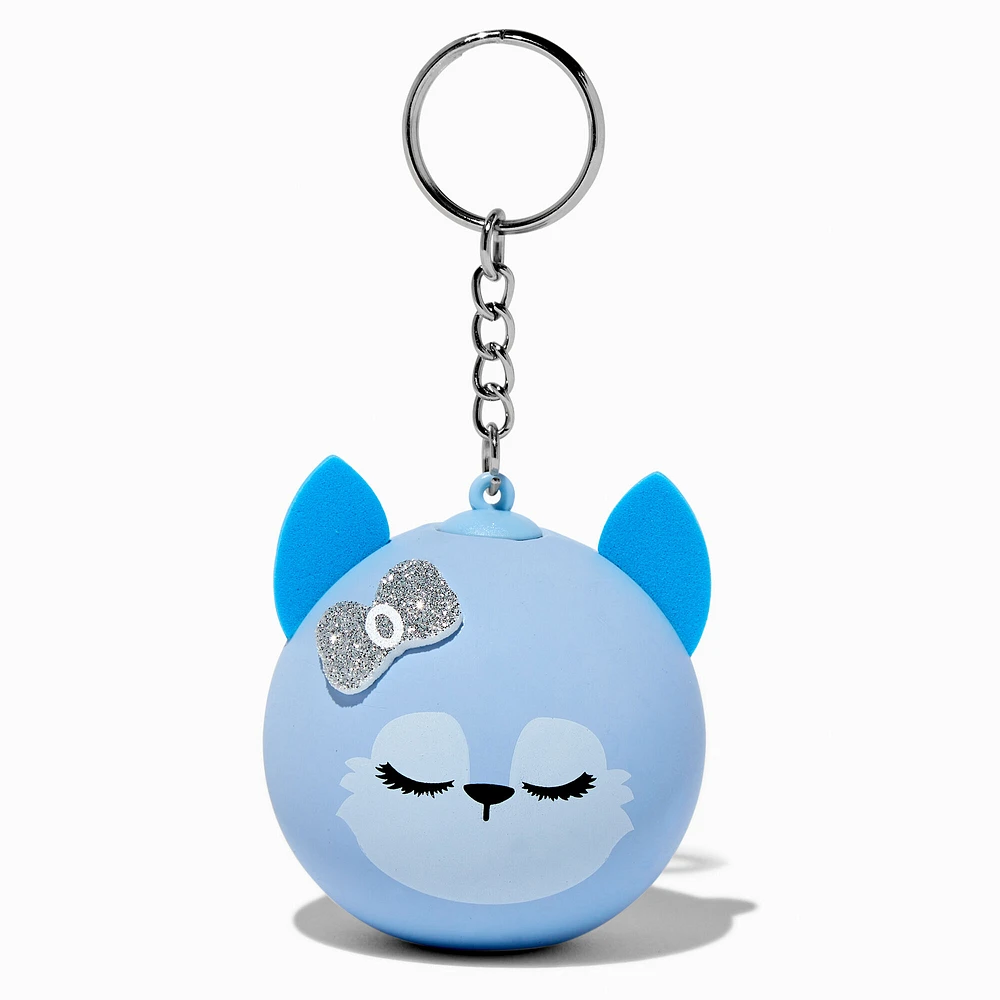 Blue Husky Stress Ball Keychain