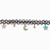 Celestial Glow In The Dark Tattoo Choker Necklace