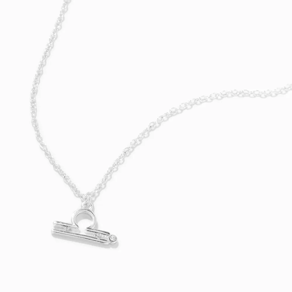 Libra Zodiac Sign Silver and Gold Pendant with Opal and Chain Jewelry –  Peter Stone Jewelry