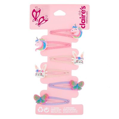 Claire's Club Spring Critter Snap Hair Clips - 6 Pack