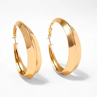 Gold 60MM Chunky Hoop Earrings