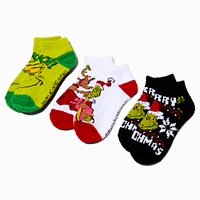 Dr. Seuss™ How The Grinch Stole Christmas No Show Socks - 3 Pack