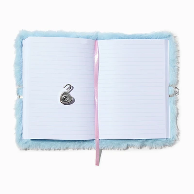 Unicorn Gem Furry Lock Diary