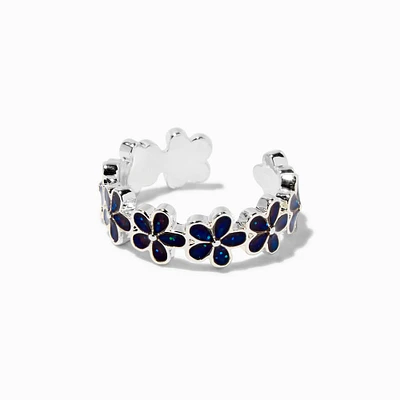 Silver-tone Daisy Band Mood Ring