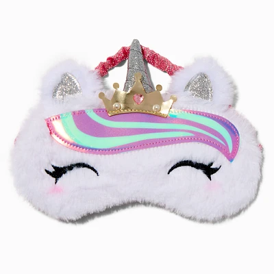 Claire's Club Princess Unicorn Furry Sleeping Mask