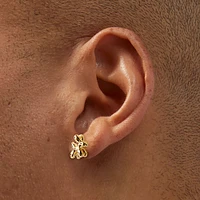 18kt Gold Plated Balloon Dog Stud Earrings