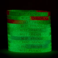 Best Friends Glow in the Dark Ombré Stretch Bracelets - 10 Pack