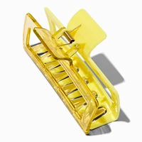 Large Two-Tone Yellow Rectangular Hair Claw