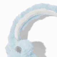 Claire's Club Blue Bear Ear Muffs