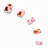 Teddy Bear Press On Vegan Faux Nail Set - 24 Pack