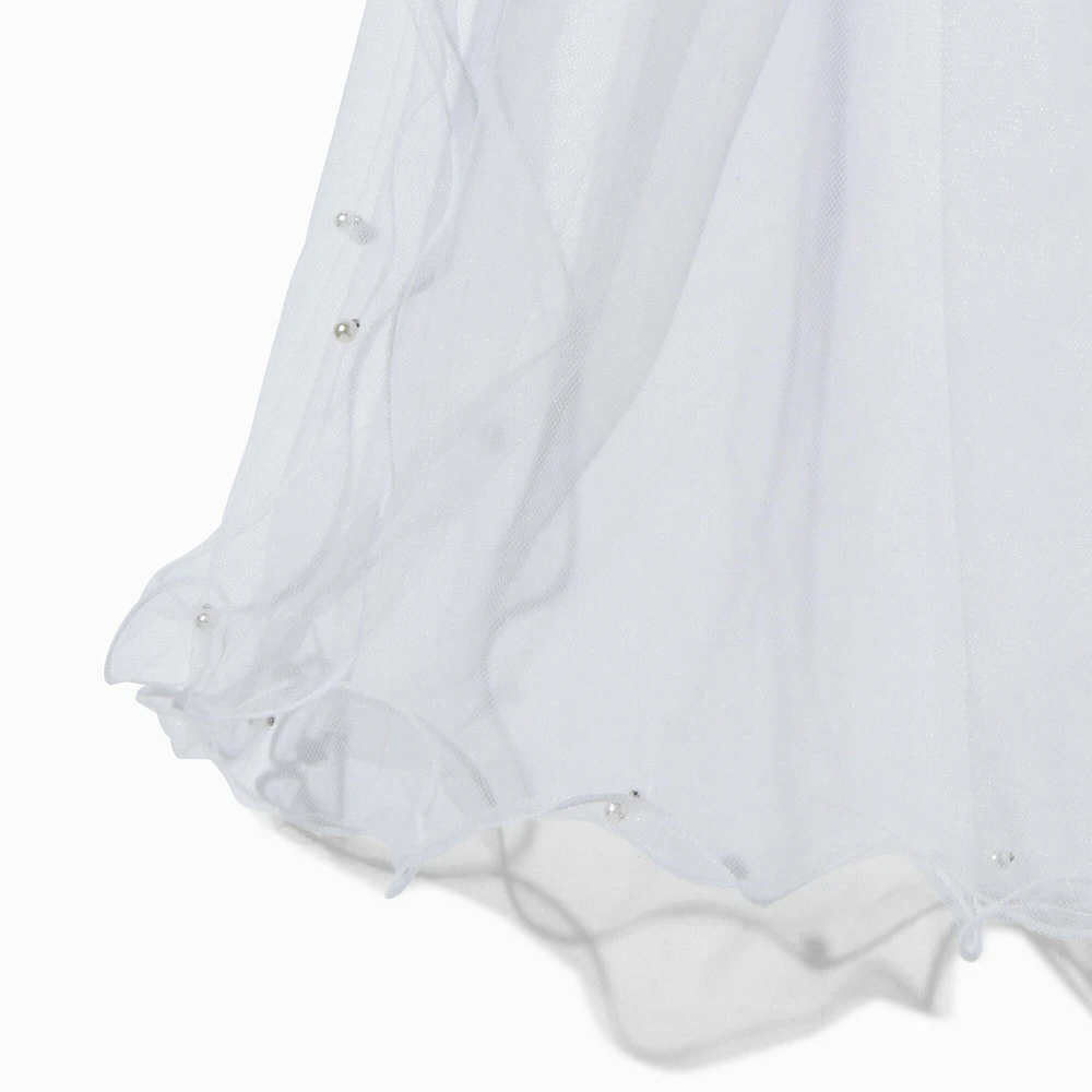 Claire's Club Special Occasion White Halo Veil