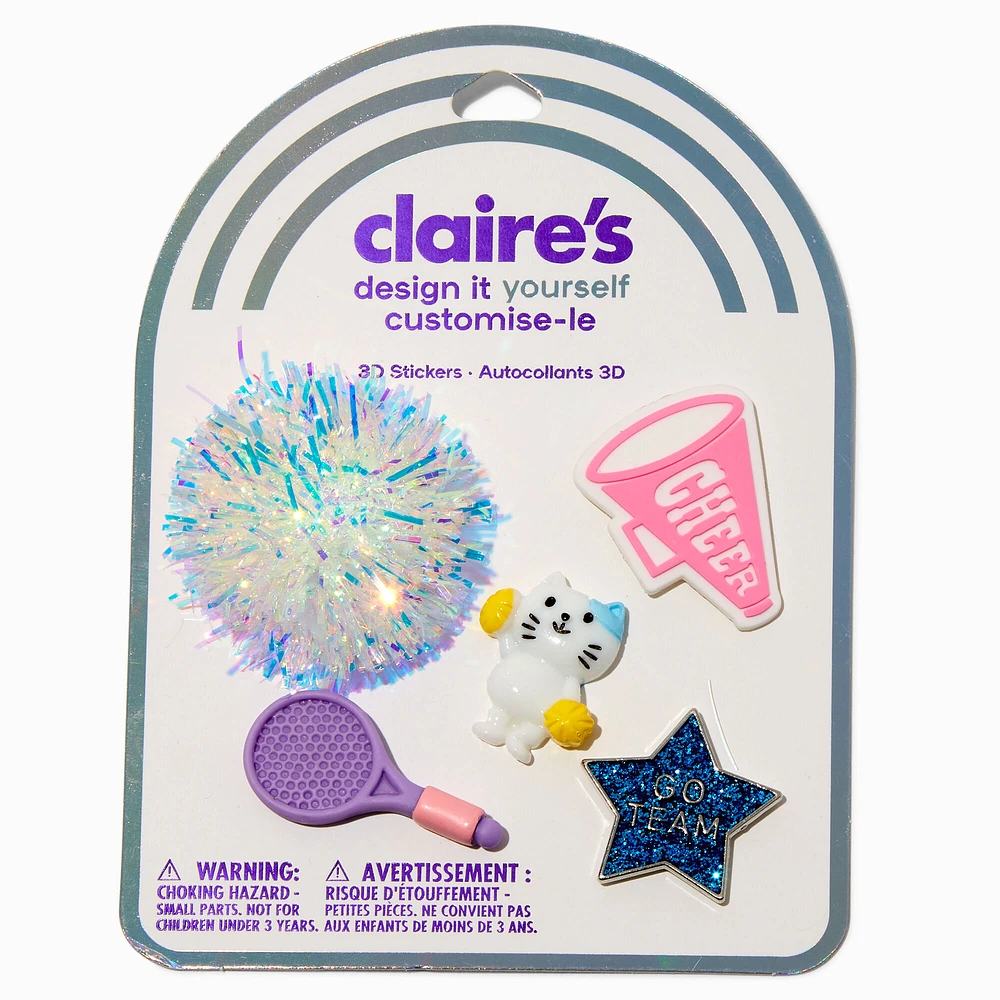 DIY 3D Sporty Stickers - 5 Pack