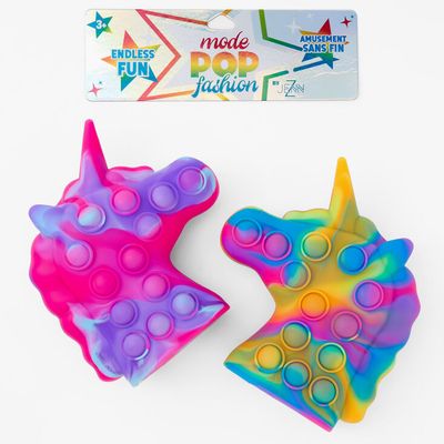 Pop Fashion Best Friends 3D Unicorn Popper Fidget Toy (2 pack)